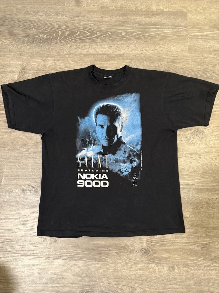Vintage T-shirt THE SAINT 1997 Movie Nokia 9000 (Good Condition XL),