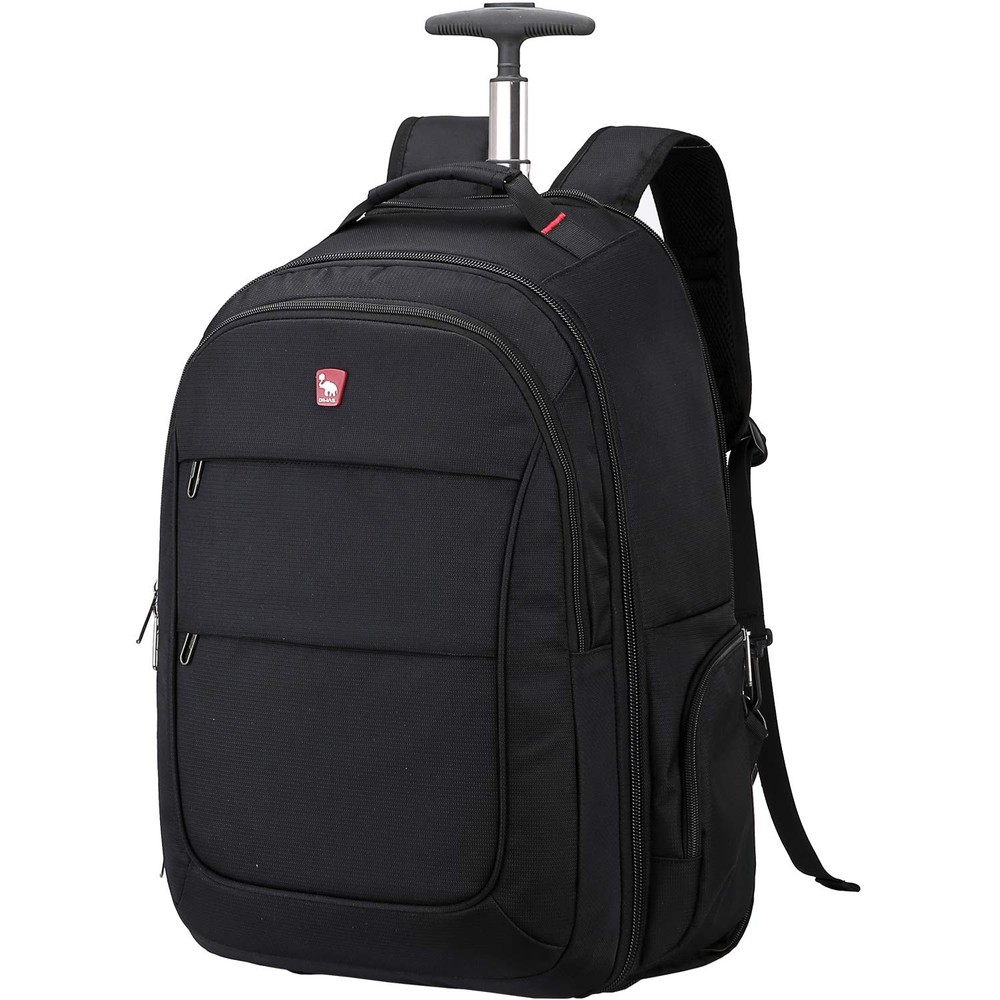 Travel Rolling Backpack with Wheels, 17.3 inch Wheeled Laptop Backpack with W...