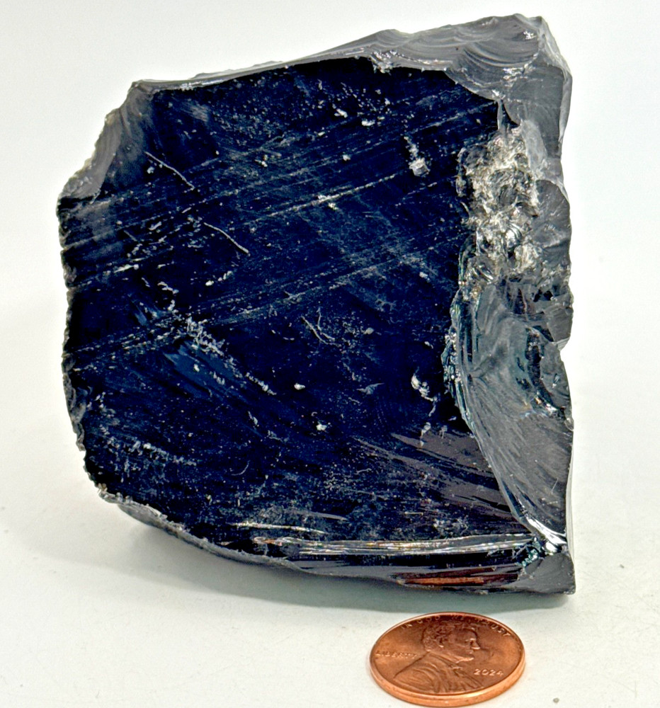 Beautiful Silver Sheen Obsidian Specimen 292  Grams