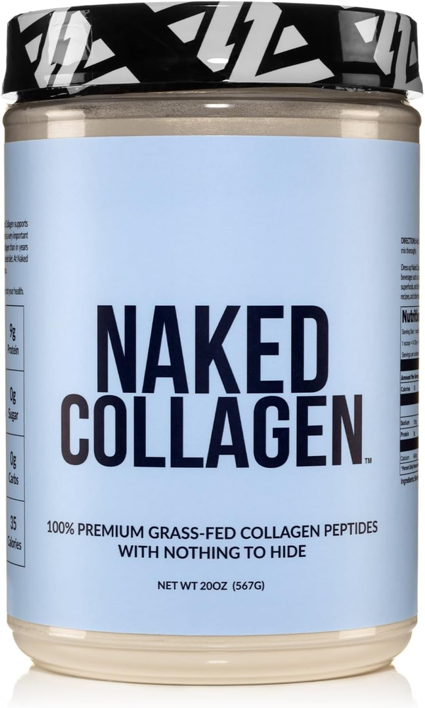 Naked Collagen Peptides Protein Powder, 60 Servings, Pasture-Raised, Unflavored