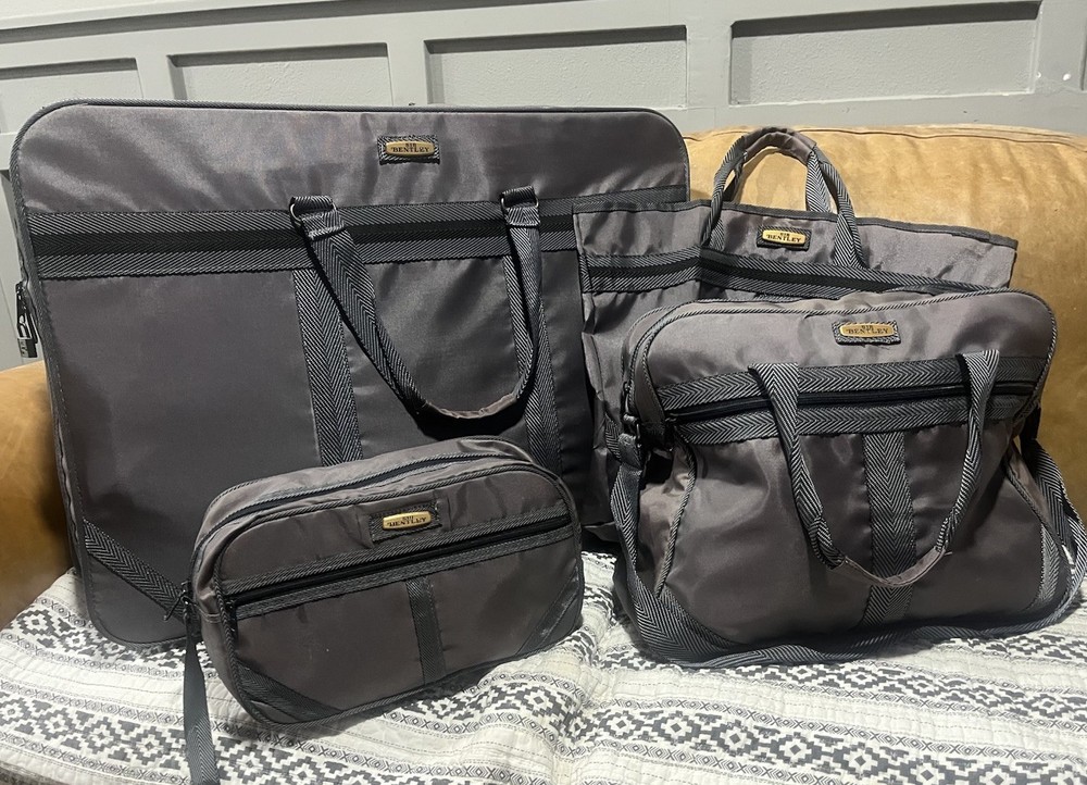 Sir Bentley Tote 4 Bags Grey. Lightweight Foldable Packable Washable Luggage