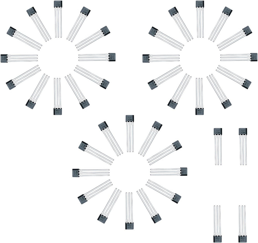40X Linear Hall Effect Sensors 49E OH49E SS49E S49E TO-92 3 Pins Sensor Element