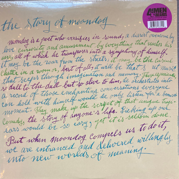 Moondog - The Story Of Moondog (LP, Album, Ltd, RE, Pur) (Mint (M)) - 2575320231