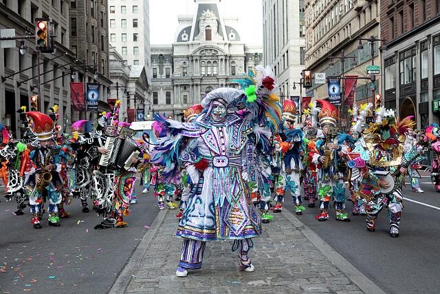 Photo:Philadelphia PA 2019 Mummers Parade Broad Street New Year�s Day