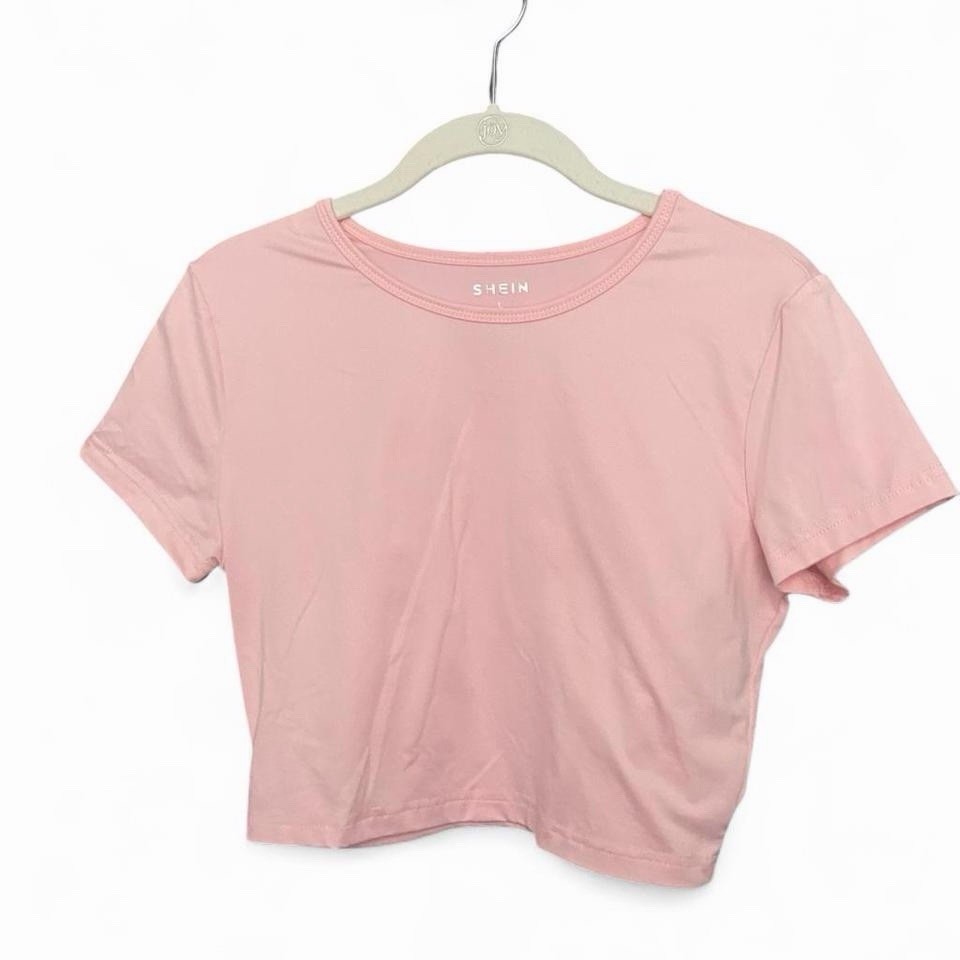 SHEIN Women’s Light Pink Causal Spring/Summer Crop Top Size Large