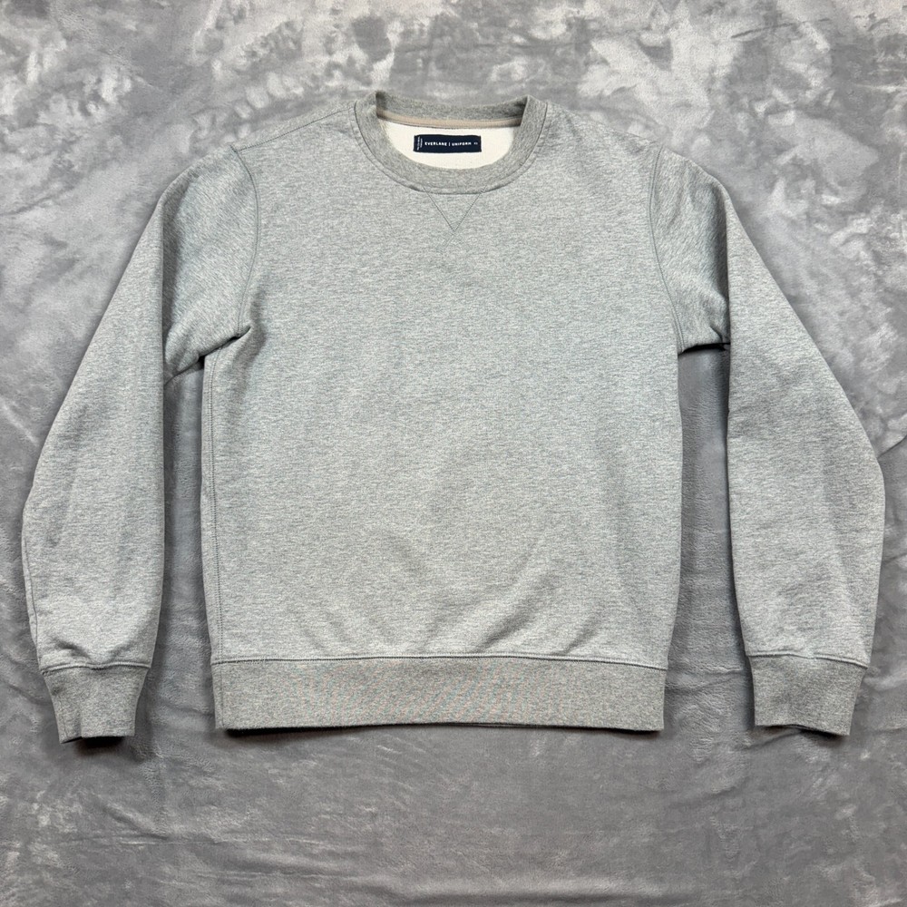 Everlane unisex Gray Crew Neck Sweatshirt Size XS Pullover Athletic Active