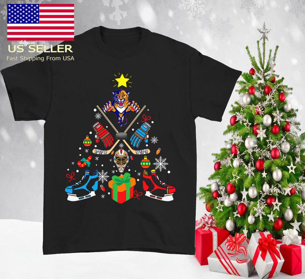 Florida Panthers christmas Tree Hookey T-shirt Unisex JJ4628