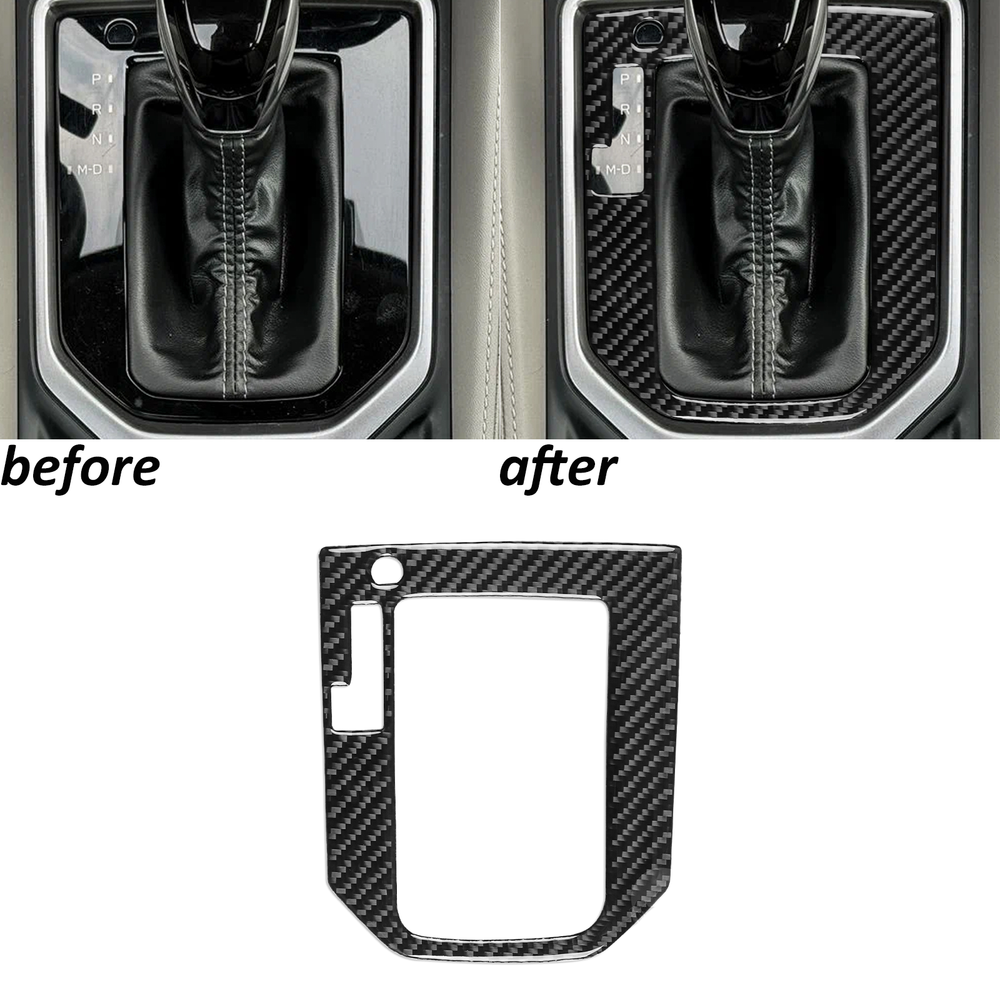 Real Carbon Fiber Console Gear Shift Panel Cover Trim For Subaru Forester 19-24