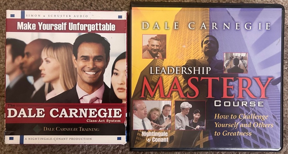 DALE CARNEGIE Leadership Course/ Make Yourself Unforgettable CDs