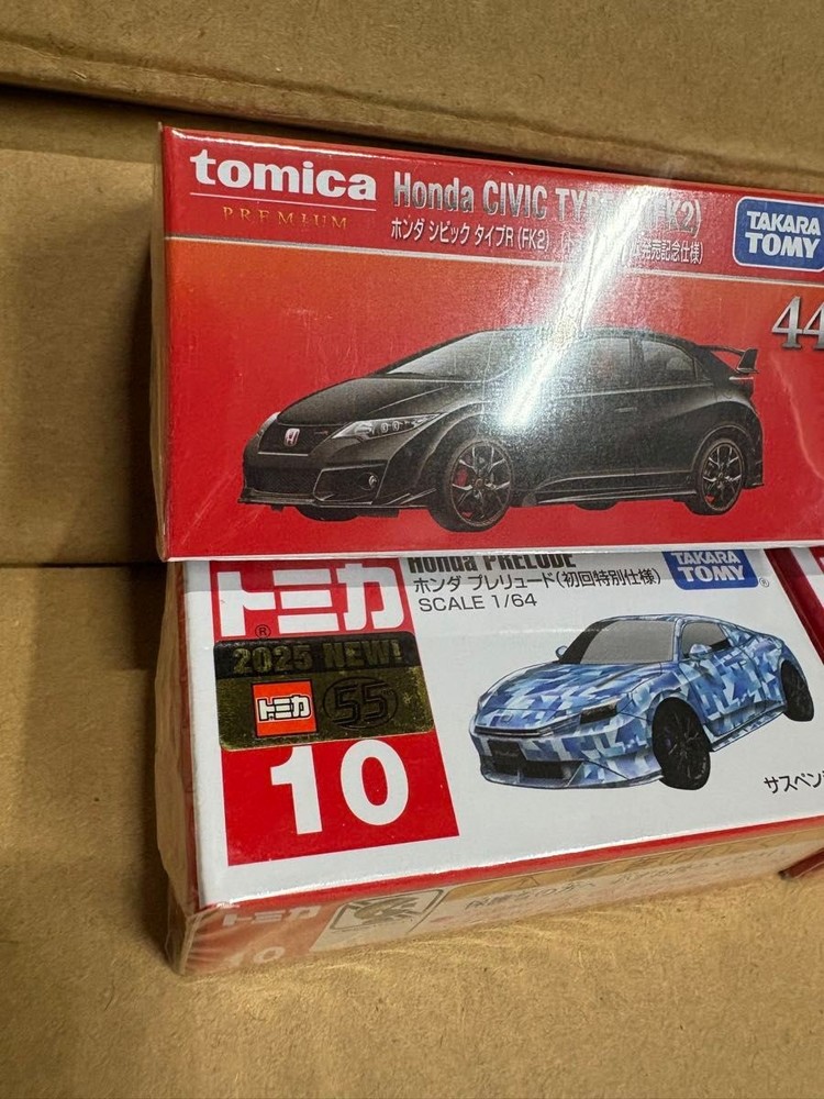 Takara Tomy Tomica Premium Honda Civic Type R FK2 & Prelude First Limited 4 pcs