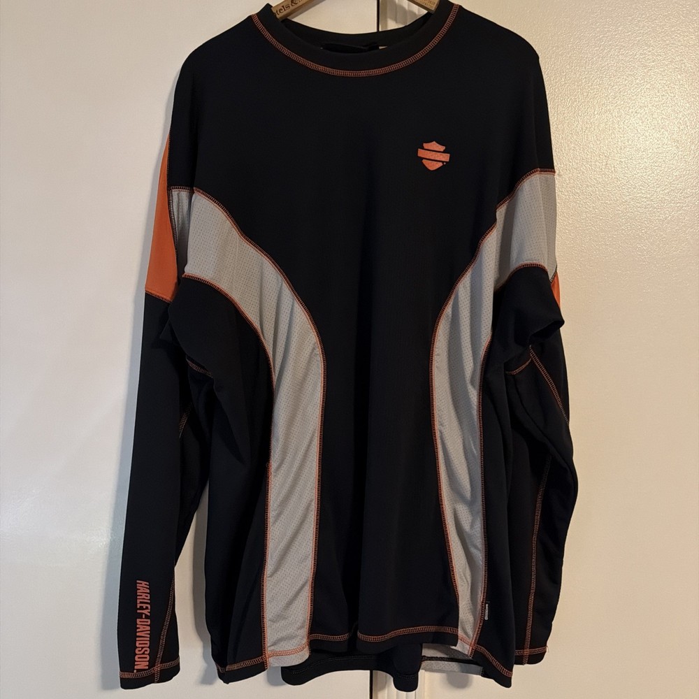 Vintage Harley Davidson Shirt Men’s Size XL 90s Coolcore Long Sleeve Performance