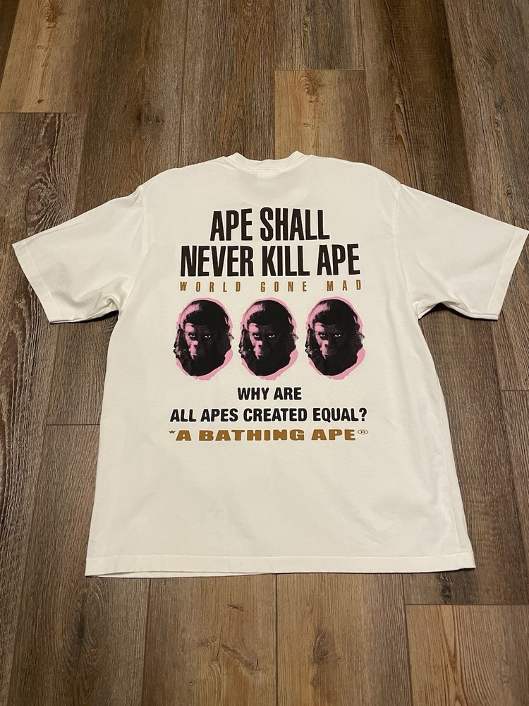 BAPE Relaxed Fit Mens Medium Graphic Tee Designer Shirt
