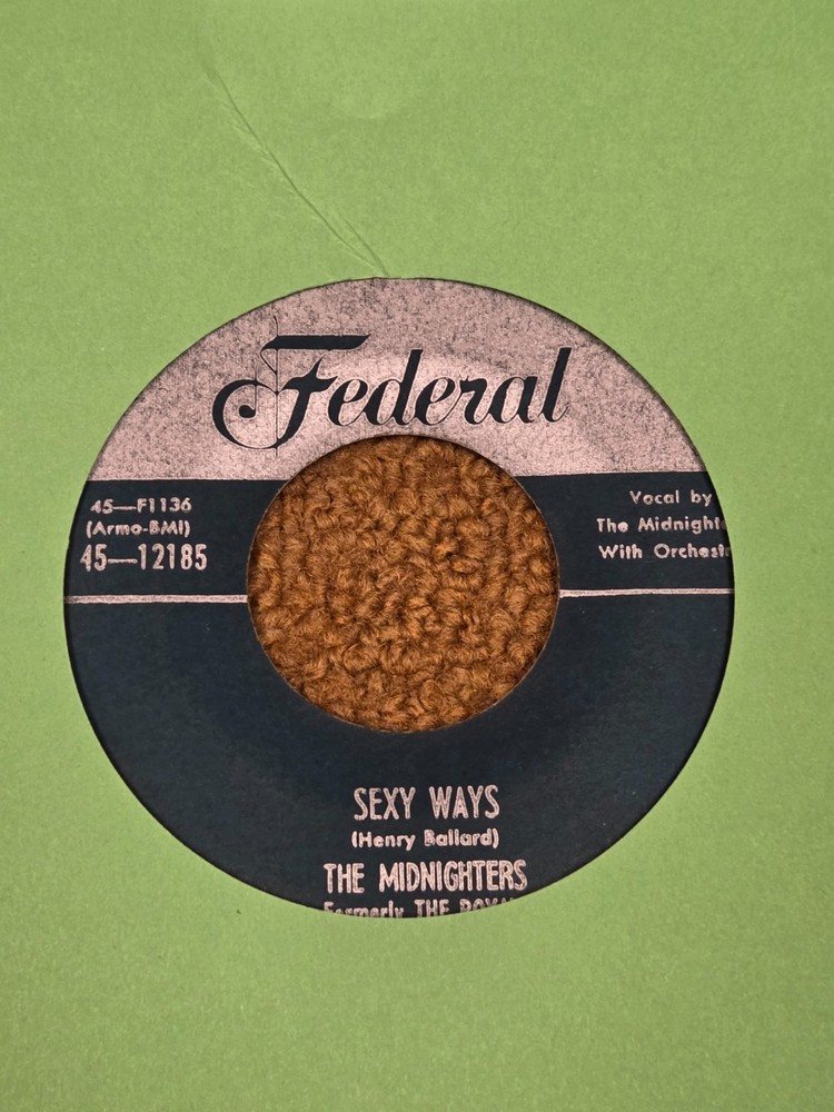 45 RPM Midnighters FEDERAL 12185 Sex Ways / Don't Say VG+