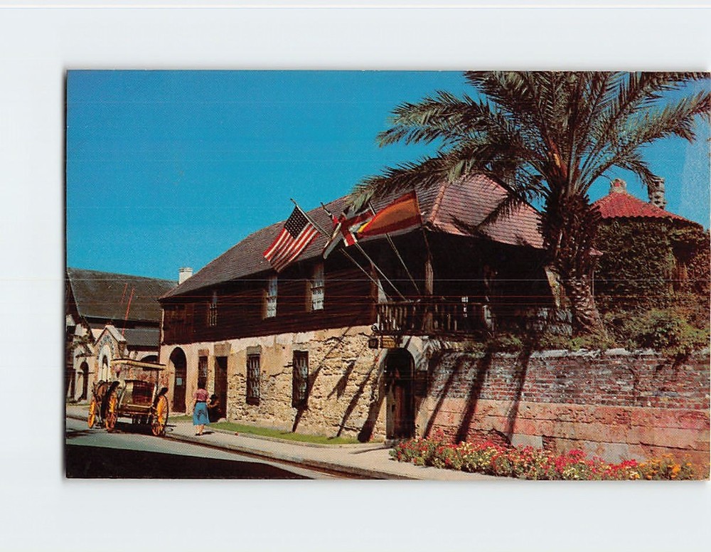 Postcard Oldest House Saint St. Augustine Florida USA North America