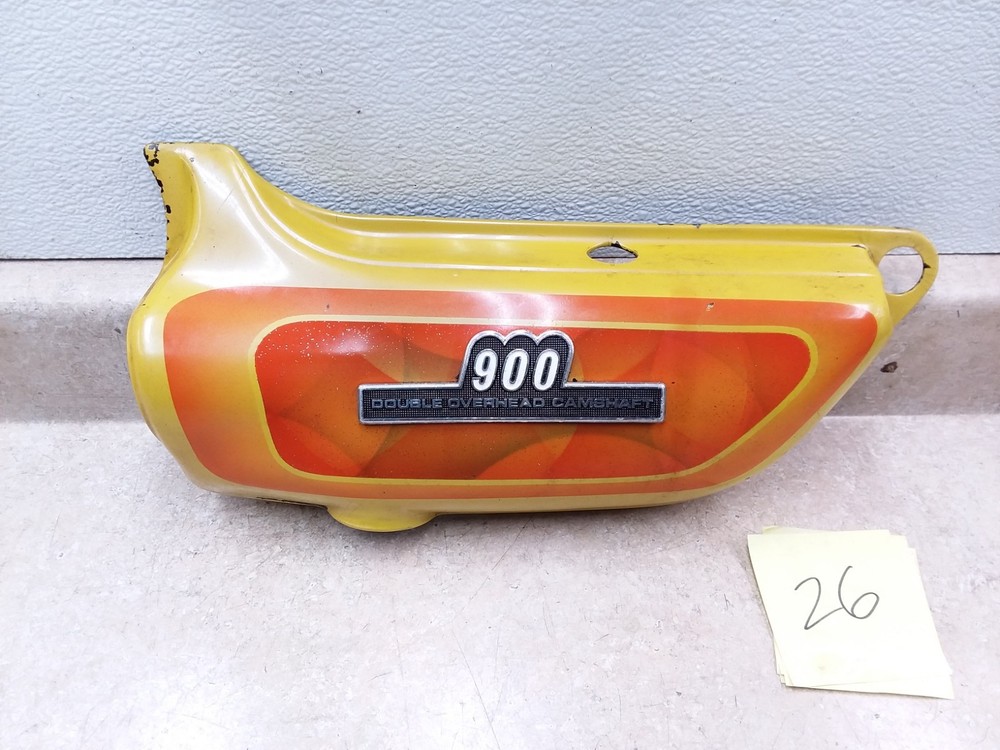 Kawasaki Z1 KZ KZ900 Left Side Cover Vintage 1973 1974 1975 1976 #26 ANX-B236
