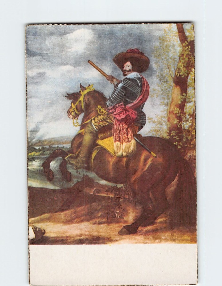 Postcard Equestrian Portrait of the Count-Duke of Olivares by Diego Velazquez