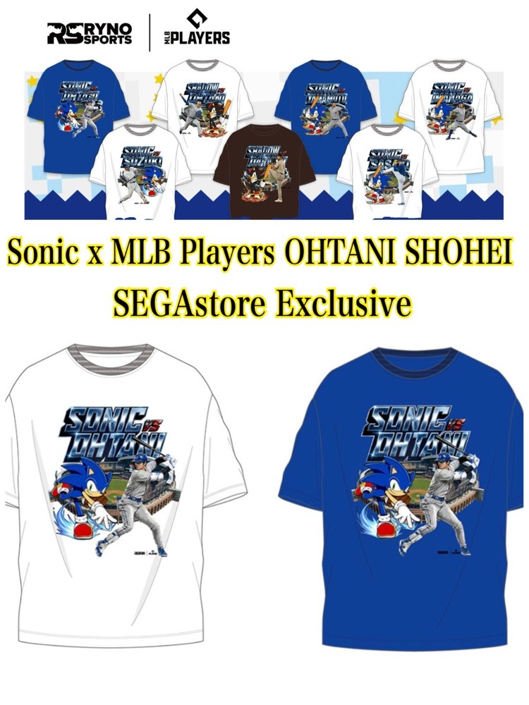 Sonic x MLB Players OHTANI SHOHEI Batter Print T-Shirt SEGAstore Exclusive