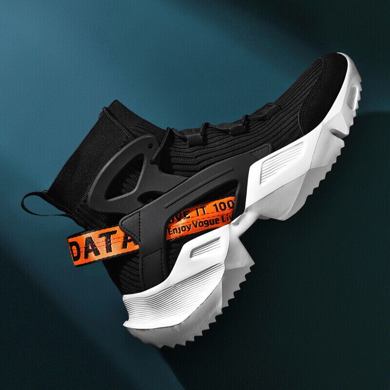 Men's High Top Sneakers Outdoor Sports Basketball Athletic Shoes Jogging Tennis
