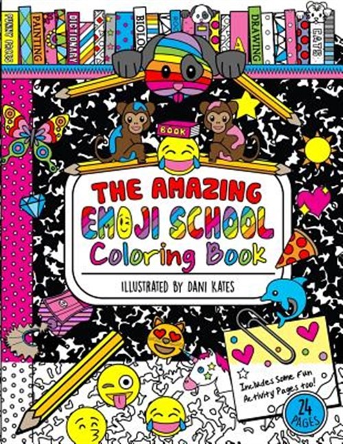 Amazing Emoji School Coloring Book, Paperback by Kates, Dani, Like New Used, ...
