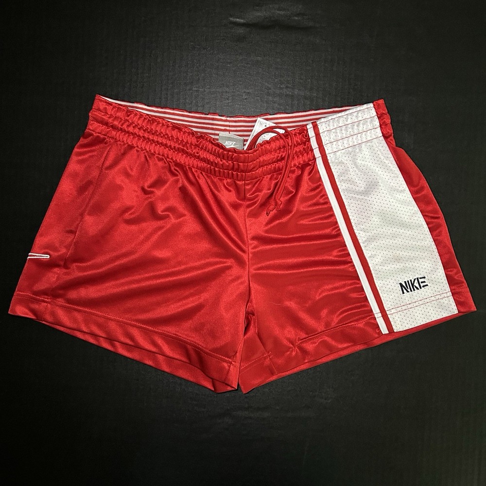 Nike Red Athletic Running Shorts Women’s Large 12-14 Mesh Y2K