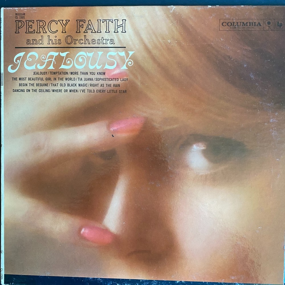 Percy Faith – Jealousy LP Record 1960 Columbia Easy Listening Stereo 33 RPM