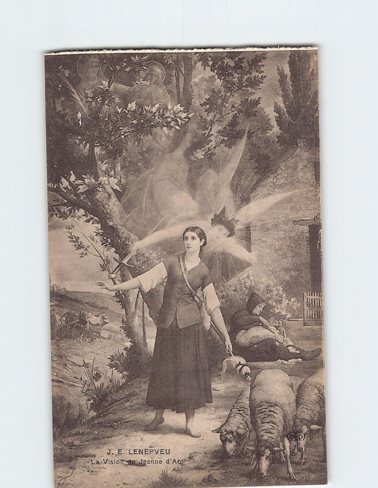 Postcard La Vision de Jeanne d'Arc by Jules Eugène Lenepveu