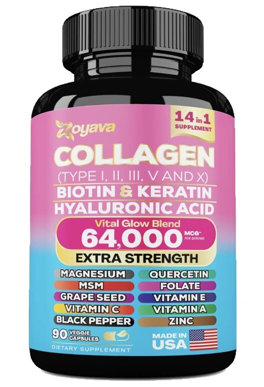 14-in-1 Collagen Biotin & Keratin Supplement for Hair Skin & Nails