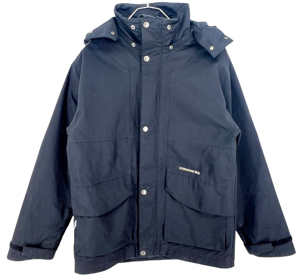 DIDRIKSONS Men Storm System Windbreaker Hooded Parka Jacket Coat Size S