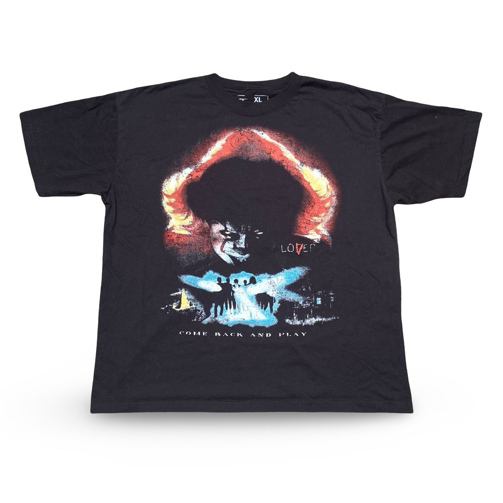 IT Chapter Two Pennywise Lover T-Shirt Men’s XL Black Horror Graphic Tee