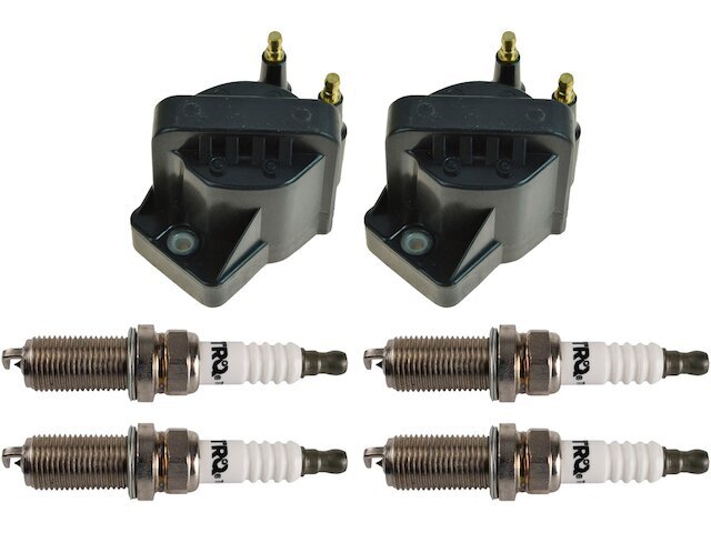 TRQ Ignition Coil and Spark Plug Kit fits Chevy Beretta 1987-1996 37NKGN