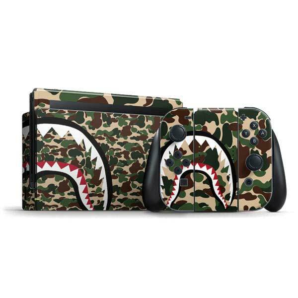 Camouflage Nintendo Switch Bundle Skin - Shark Teeth Street Camo