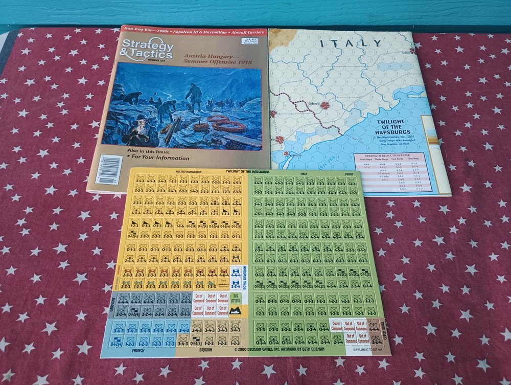 Strategy & Tactics #204 Austria Hungary Decision Games Unpunched