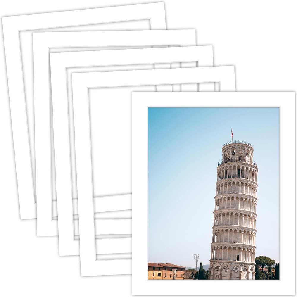 Acid-Free Photo Mat with Bevel Cut, 4-Ply Thickness for Framing-image