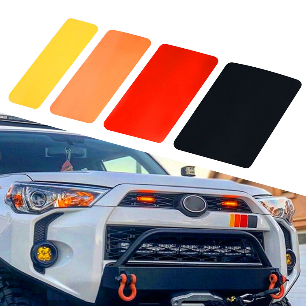 Classic Retro Style Stripe TriColor Decal Sticker For Toyota/Lexus etc 13inch J