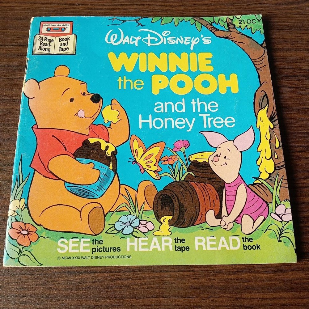 Winnie the Pooh and the Honey Tree 1979 Disney English Picture Book Vintage Rare
