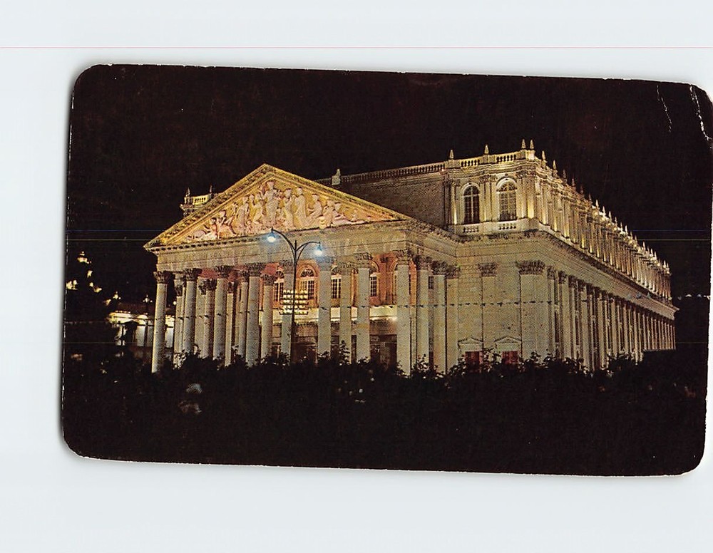 Postcard Degollado Theatre Guadalajara Mexico