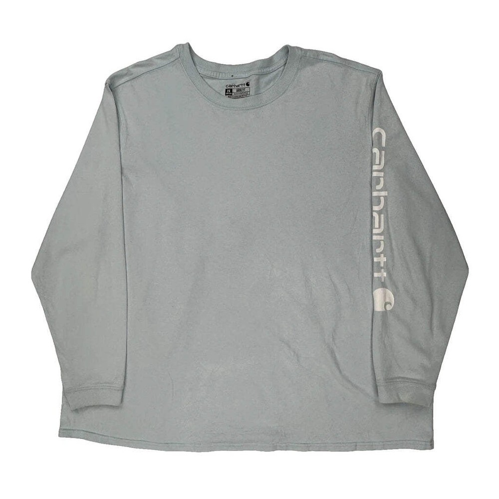 Carhartt Long Sleeve T-Shirt - 2XL Gray Cotton