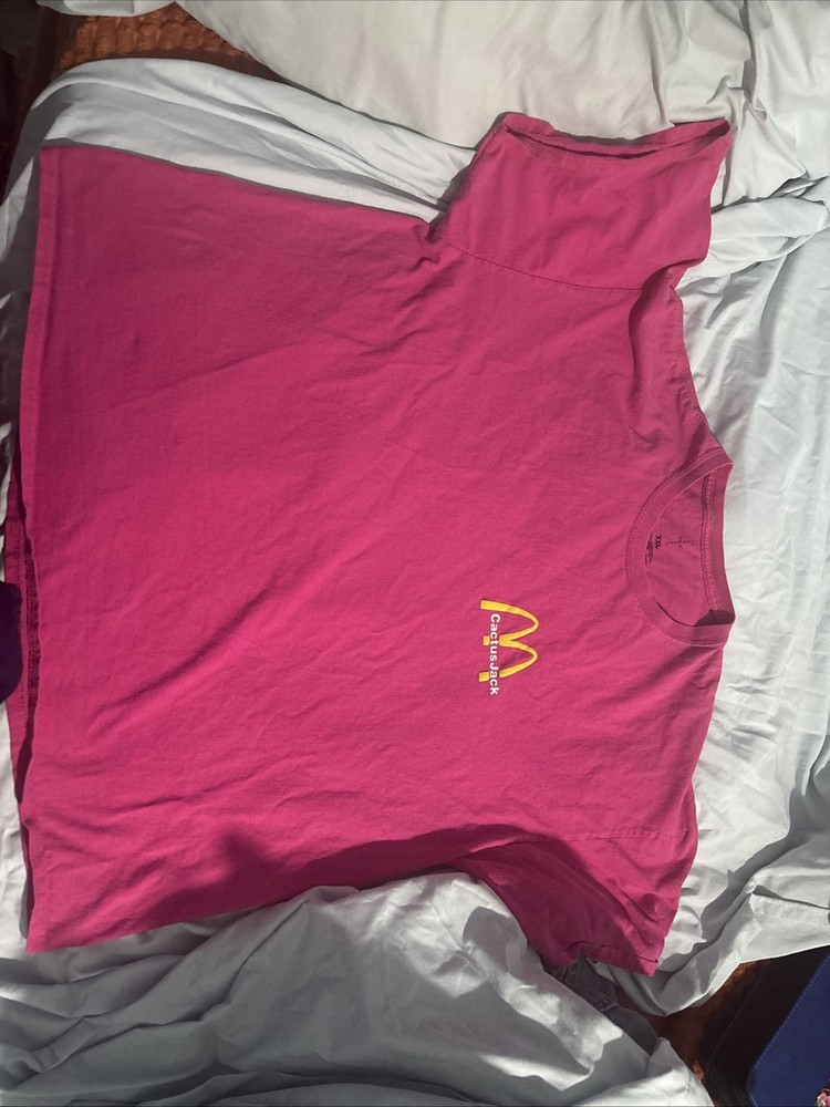 Travis Scott Cactus Jack McDonald's Action Figure T-Shirt Men's Size Medium READ