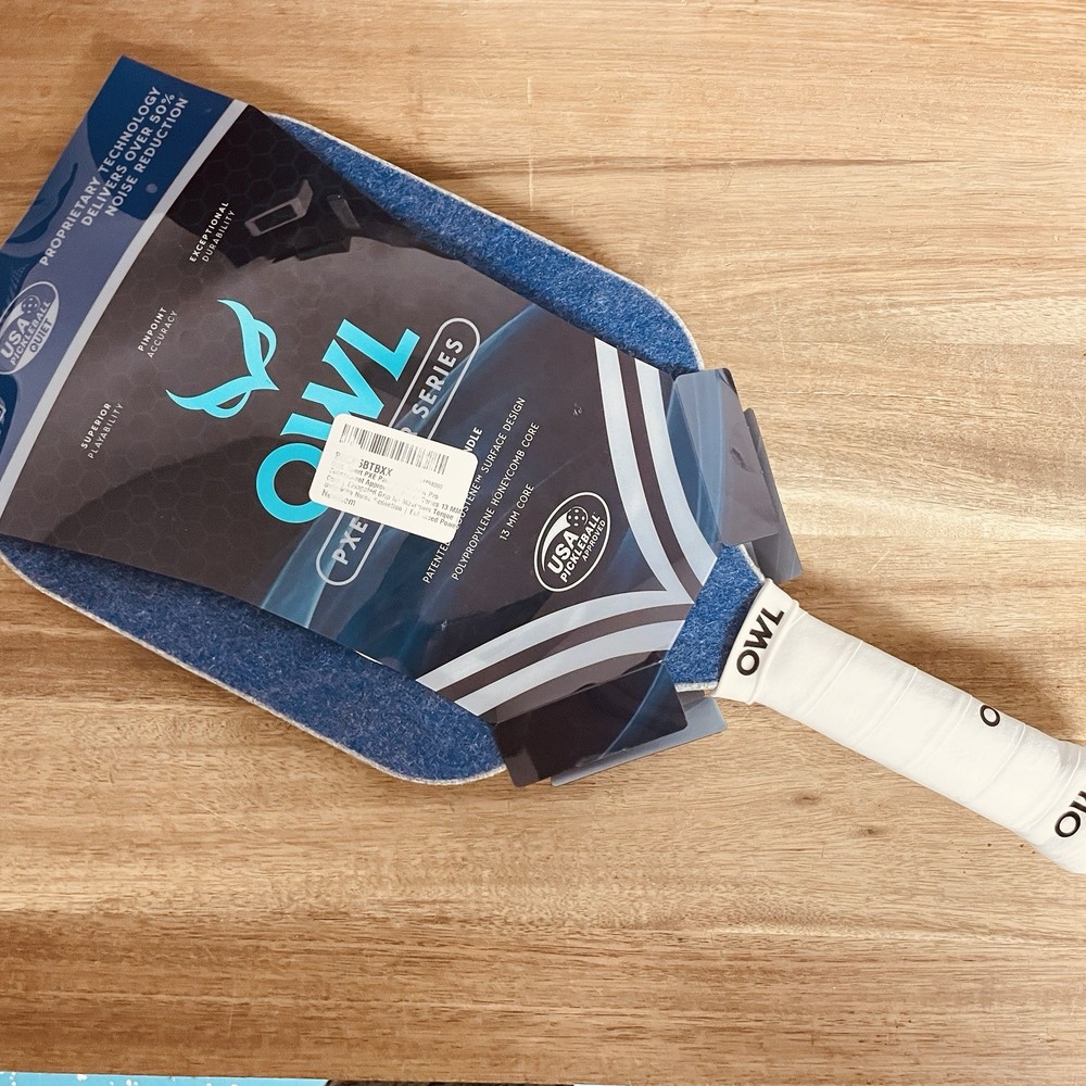 OWL PX Quiet Pickleball Paddle Blue Edition for Noise Reduction and Control