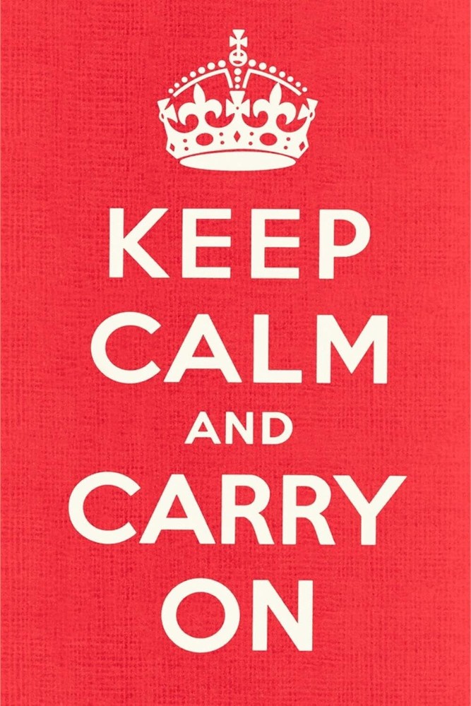 Wall Art Print Keep Calm and Carry On, 24