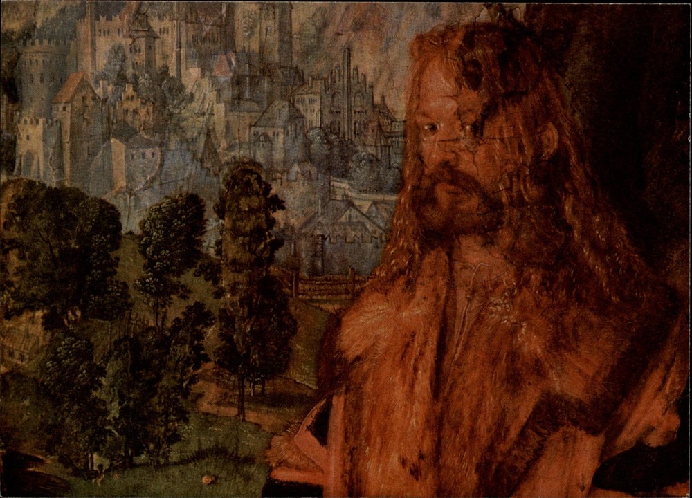 Bildnis Nuremberg Germany vintage art postcard artist Albrecht Durer y879