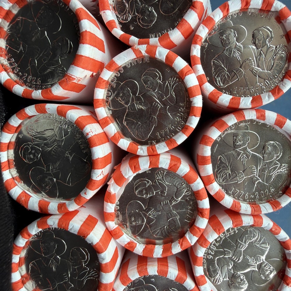 2026 US Quarter Roll, Uncirculated Business Strike PHILLY P MINT $10-40coins(1)