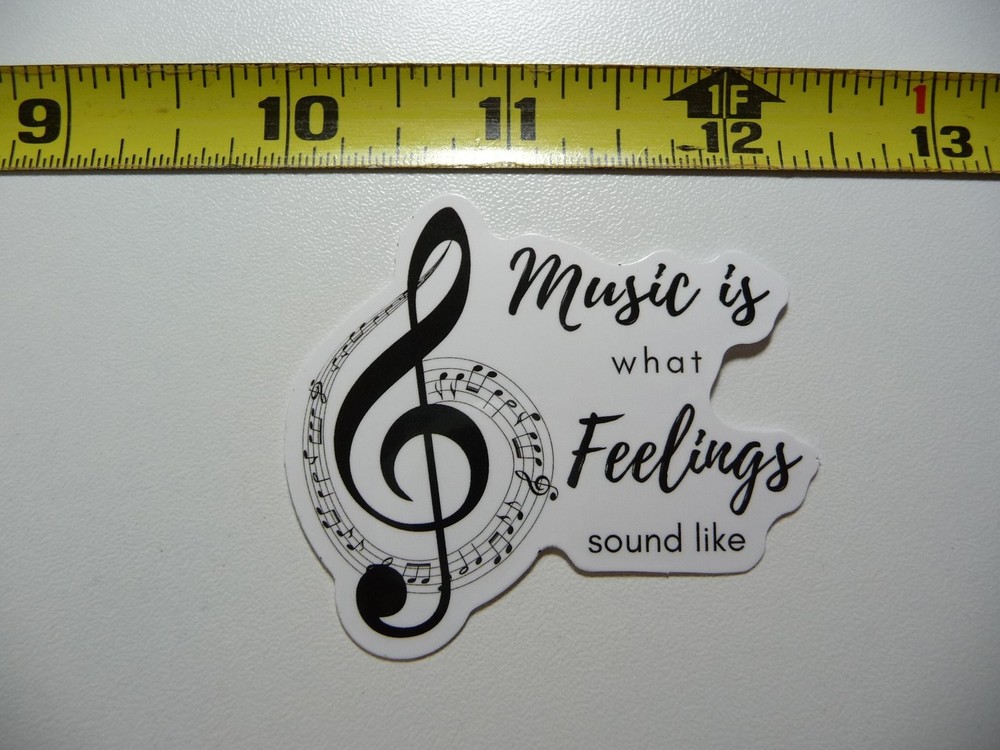 Music Feelings Sound Decal Sticker for Band & Song Fans
