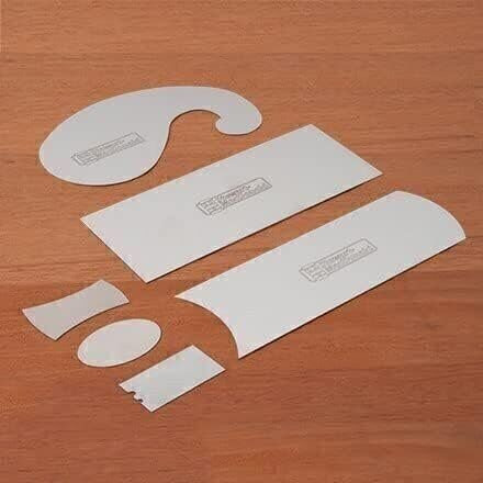 StewMac 6-Piece Premium Scraper Blade Set for Luthiers