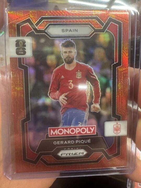 2026 Panini Prizm World Cup Gerard Pique Orange Gold =Icons #46 Color Match