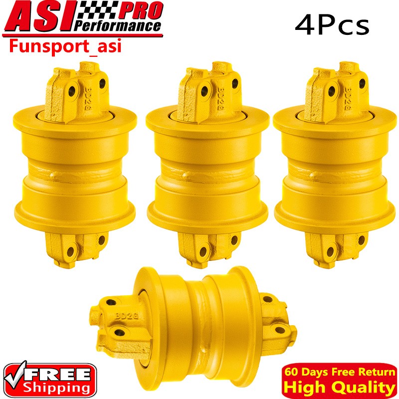 4Pcs TRACK ROLLER FIT MITSUBISHI BD2F BD2H BD2J BD2G UNDERCARRIAGE BOTTOM ROLLER