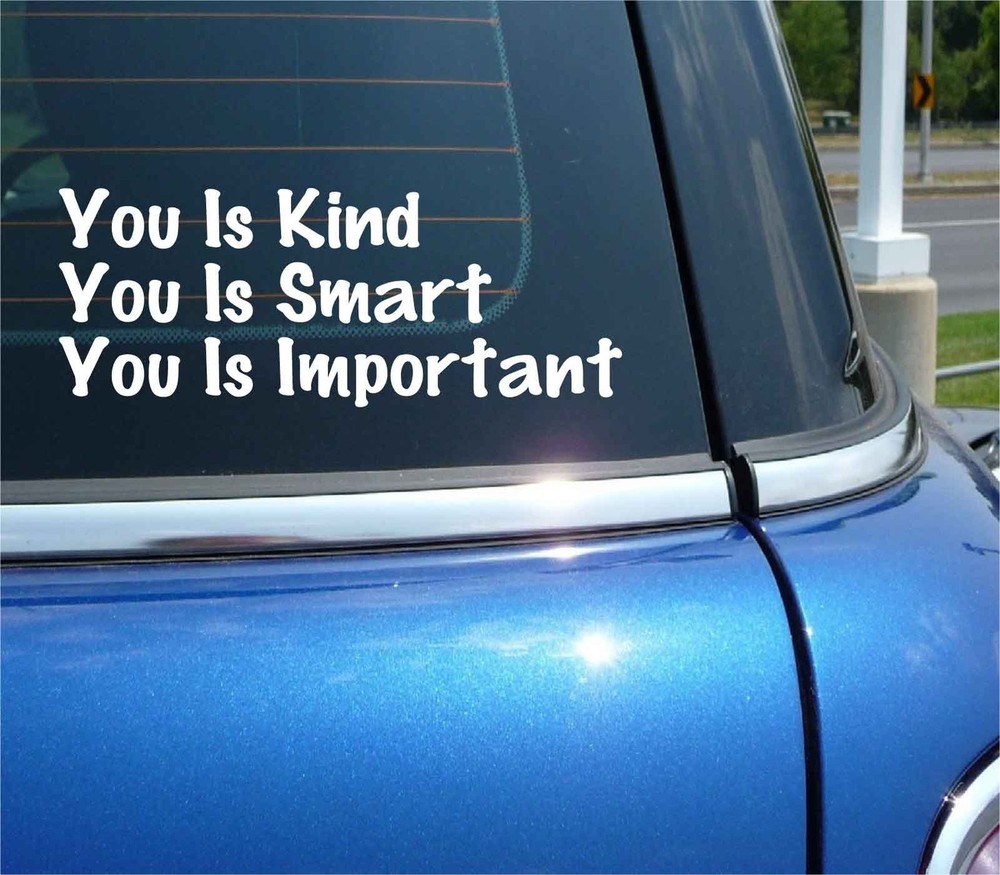 Kind Smart Important Decal Sticker for Kids Cars Trucks