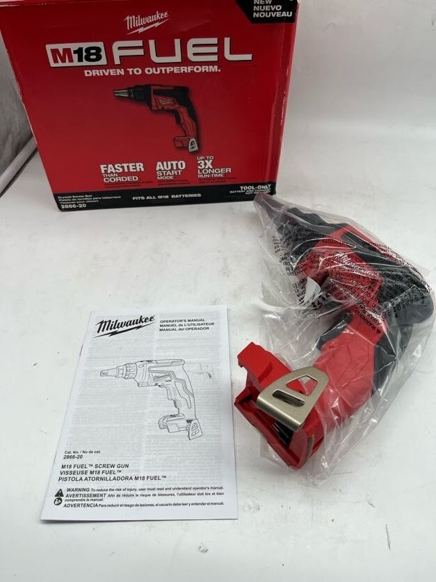 Milwaukee M18 FUEL 18V Lithium-Ion Cordless Drywall Screw Gun (Tool-Only)