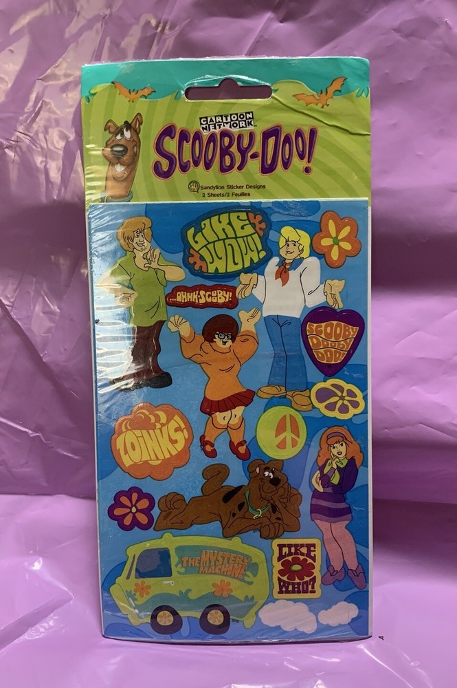 New Vintage 1998 Sandy lion Cartoon Network Scooby-Doo Stickers Multiple Sheets