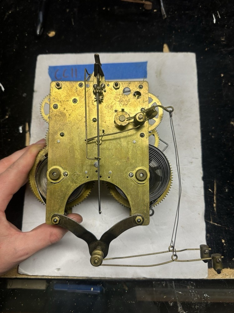 (Cc11) - Antique Wml Gilbert 28 Mantel Clock Movement - 